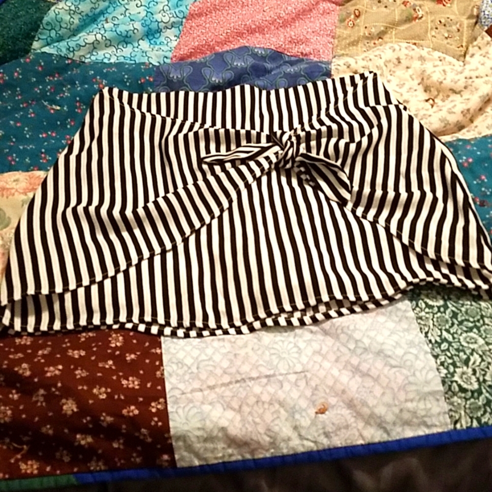 Living Doll striped mini skirt
